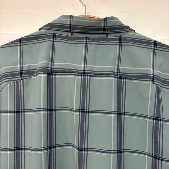 FLYLOW Mens Short Sleeve Plaid Pearl Snap Front Shirt Tahoe CA Designed Large - Picture 5 of 9